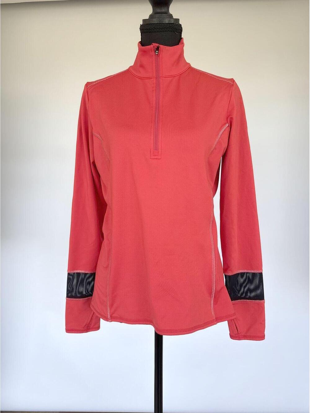 Snow Angel Red Quarter Zip Performance Pullover Medium